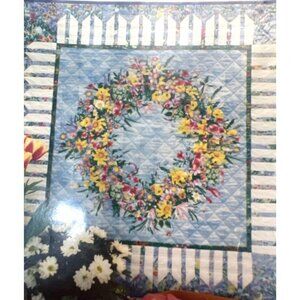 RARE Summer Bouquet Wreath Quilt Pattern By The Quilt Company